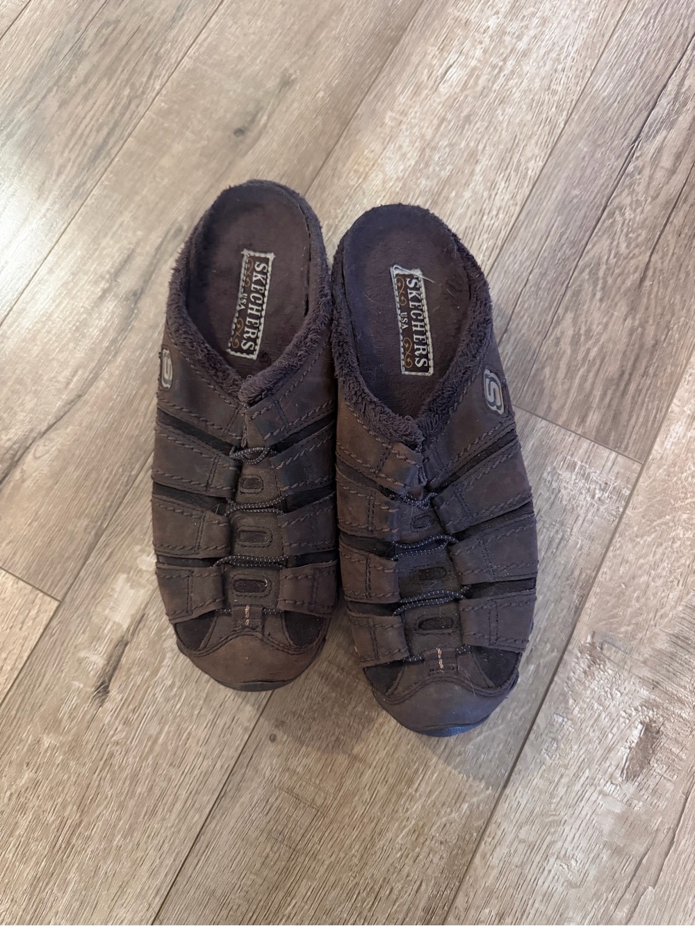 Vintage Skechers Women's Brown Slip-On Clog Mules